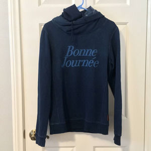 Scotch & Soda Bonne Journée Blue Hoodie Sweatshirt - Small